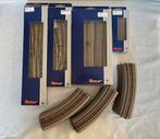 Set RocoLine H0 rails & wissels met bedding 23 stuks, Gelijkstroom, Rails, Ophalen of Verzenden, Zo goed als nieuw