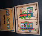 Rolf: leg-trein / puzzel in houten kist, Ophalen of Verzenden, Gebruikt
