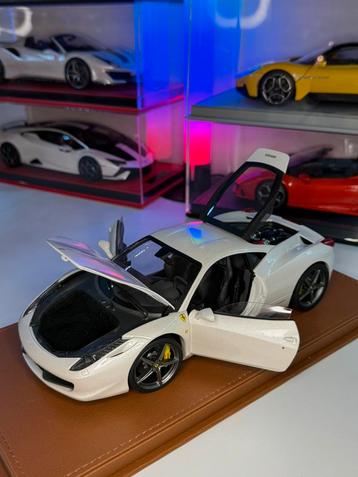 Ferrari 458 F. Alonso Hot Wheels Elite 1/18 zeldzaam beschikbaar voor biedingen