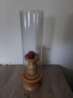 Kaars stolp, Huis en Inrichting, Woonaccessoires | Kandelaars en Kaarsen, Ophalen, Zo goed als nieuw, Overige materialen, Minder dan 25 cm