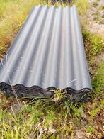 Vezelcement golfplaten 244 cm lang, Ophalen, Overige materialen, Gebruikt, Zwart