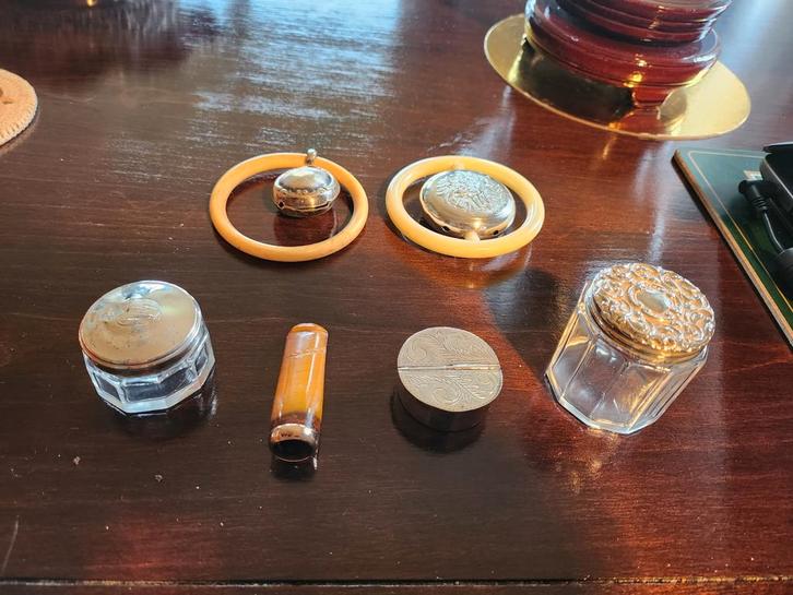 Antieke verzameling: Goud, Zilver, Barnsteen, Antiek en Kunst, Antiek | Overige Antiek, Ophalen of Verzenden