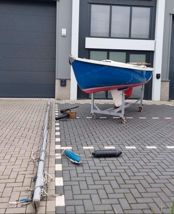 Compleet Zeilboot Centaur met elektrische motor, Watersport en Boten, Zeilen en Zeiltoebehoren, Gebruikt, Ophalen