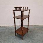 Vintage etagére kastje theekast klassieke plantentafel tafel, Ophalen of Verzenden