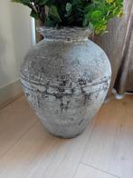 Kruikvaas - 40cm hoog, opening 12cm, Huis en Inrichting, Ophalen, Steen, Gebruikt, Overige kleuren