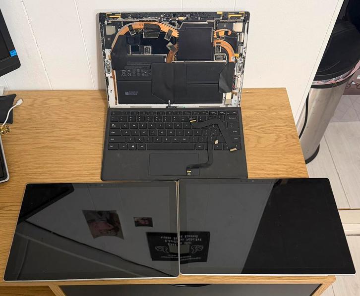 3x microsoft surface pro 1807, Computers en Software, Windows Tablets, Zo goed als nieuw, Wi-Fi en Mobiel internet, 12 inch, 128 GB
