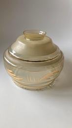 Vintage lampenkap glas jaren 60, Huis en Inrichting, Ophalen of Verzenden, Crème, Rond, Minder dan 25 cm