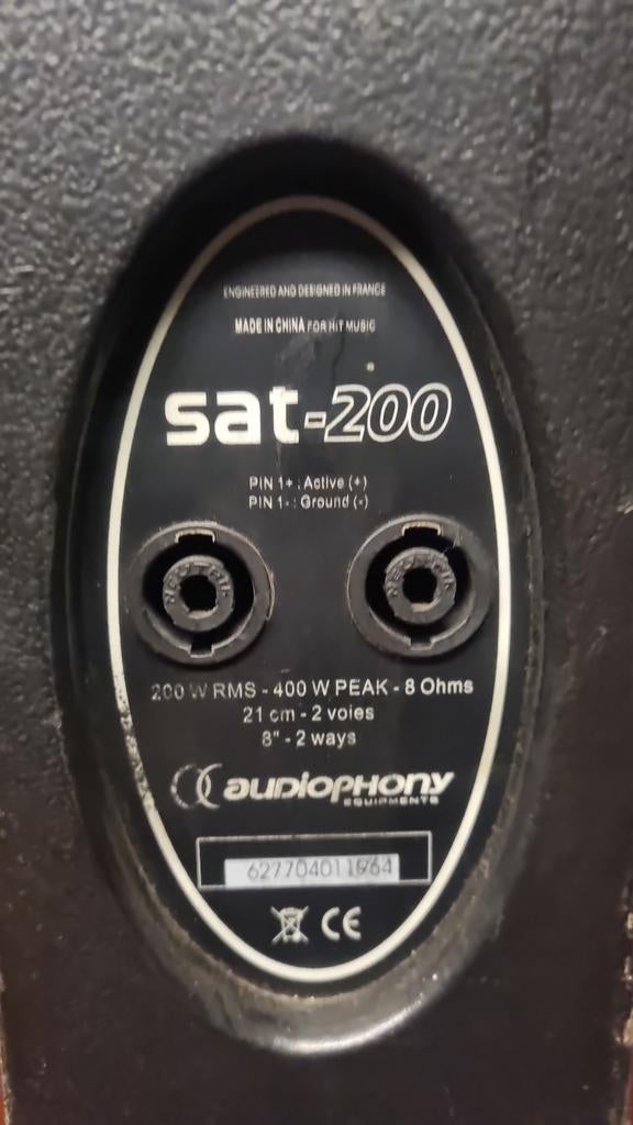 Audiophony SAT 250 Topklasse Speakers - Set van 2, Audio, Tv en Foto, Luidsprekers, Overige merken, Gebruikt, Ophalen of Verzenden