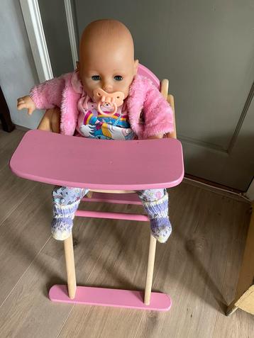 Baby born,roze poppenstoel,kleding enz. beschikbaar voor biedingen