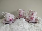 Hutschenreuther servies rose thee+koffie koppen met schotels, Antiek en Kunst, Ophalen