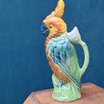 St. Clement Barbotine Aardewerk Waterkan Papegaai, Ophalen of Verzenden