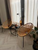 Buiten kuipstoelen geel, Tuin en Terras, Tuinsets en Loungesets, Ophalen, Zo goed als nieuw, Kunststof