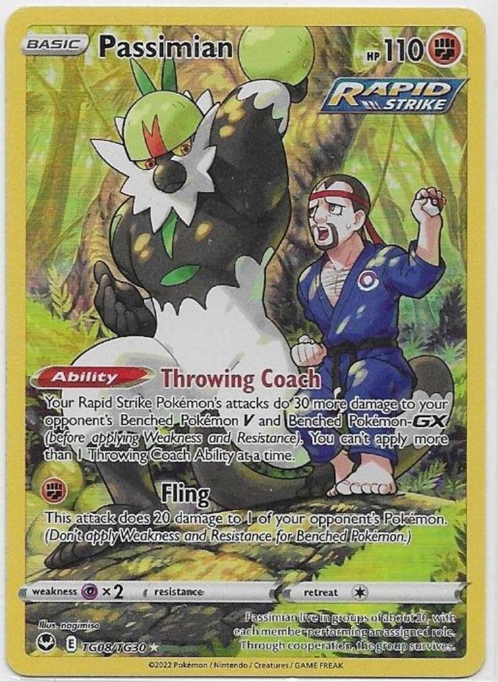 Silver Tempest,  Passimian [tg] TG08/195, Hobby en Vrije tijd, Verzamelkaartspellen | Pokémon, Nieuw, Losse kaart, Verzenden