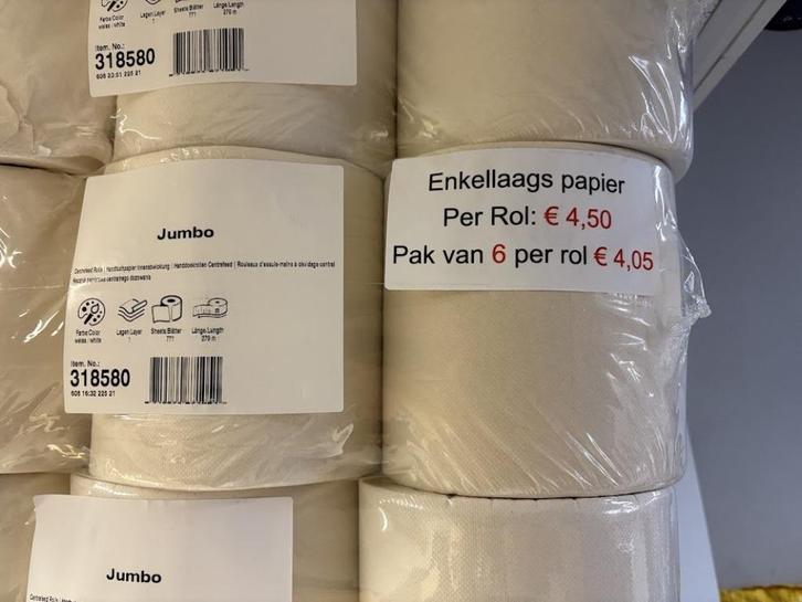 6 rollen Poetspapier / handdoekrollen 270 meter, 771 vel, Huis en Inrichting, Schoonmaakartikelen, Overige typen, Ophalen