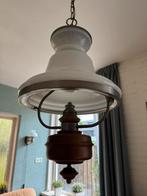 Vintage antieke hanglamp, Ophalen, 50 tot 75 cm, Vintage/ Antiek, Glas