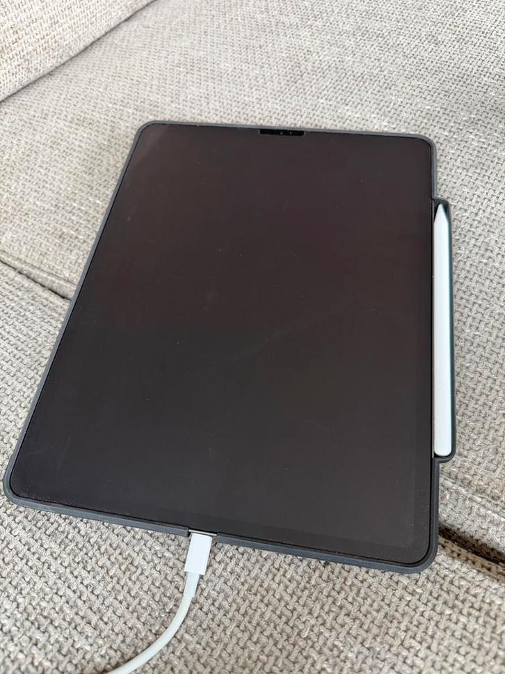 iPad Pro 12.9" 512GB (4e gen) + Apple Pencil 2 + Hoes, Computers en Software, Apple iPads, Zo goed als nieuw, Apple iPad Pro, Wi-Fi