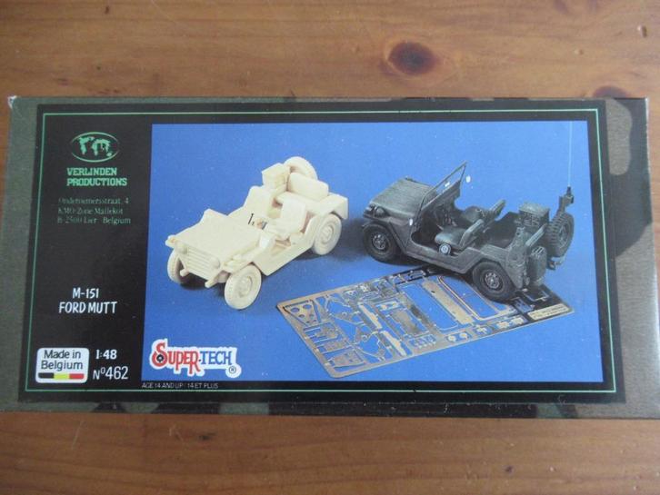 M-151 Ford Mutt (Verlinden 1/48), Hobby en Vrije tijd, Modelbouw | Auto's en Voertuigen, Zo goed als nieuw, Auto, 1:32 tot 1:50