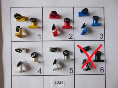 L231 LEGO STUUR STUURKOLOM 3829c01 KLEIN STUURWIEL AUTO, Kinderen en Baby's, Speelgoed | Duplo en Lego, Gebruikt, Lego, Losse stenen