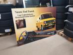 Grote Ford Transit dealer reclame 140cm - Jaren 70 zeldzaam, Ophalen, Reclamebord, Eu, Gebruikt