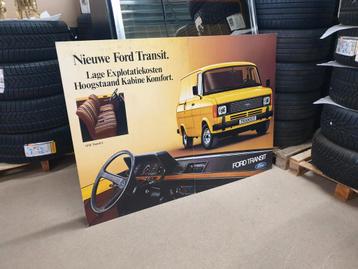 Grote Ford Transit dealer reclame 140cm - Jaren 70 zeldzaam beschikbaar voor biedingen