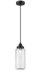 Stallamp glas zwart armatuur // Karwei Juno L, Ophalen of Verzenden, Zo goed als nieuw, Glas, Minder dan 50 cm
