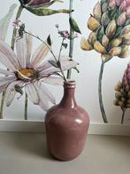 Grote paars/oudroze vaas met kunstbloemen, Huis en Inrichting, Woonaccessoires | Vazen, Ophalen, Steen, Overige kleuren, 50 tot 75 cm