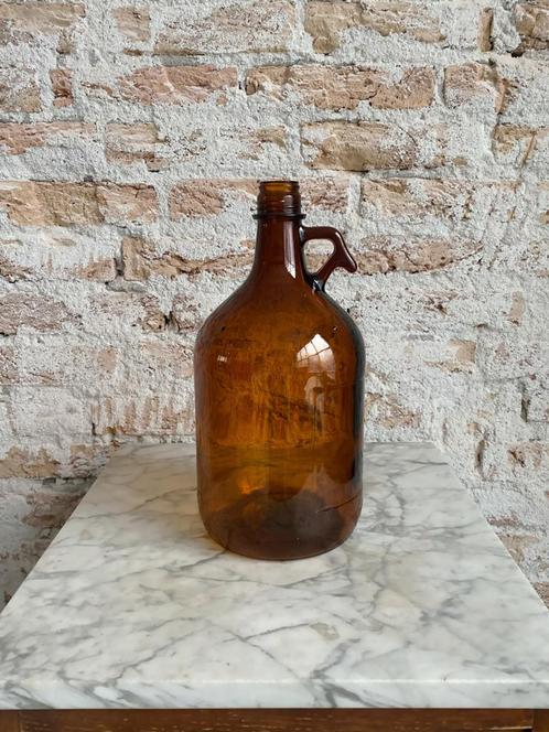 Vintage Apothekers / Laboratorium fles 3000 ml Bruin glas, Antiek en Kunst, Antiek | Glas en Kristal, Ophalen of Verzenden