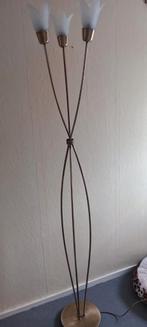 Staande bronze kleurige en eventueel plafond lamp, Huis en Inrichting, Lampen | Vloerlampen, Ophalen, Zo goed als nieuw
