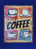 Metaal, wandbord, coffee, koffie, Ophalen of Verzenden, Nieuw