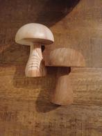 Houten paddenstoelen decoratie set, Huis en Inrichting, Ophalen, Zo goed als nieuw