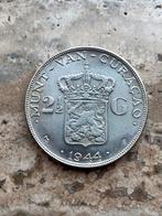 2 1/2 gulden 1944 Curaçao , zeer mooie kwaliteit, Postzegels en Munten, Munten | Nederland, Zilver, 2½ gulden, Koningin Wilhelmina