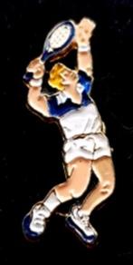 Tennisspeler pin- gelakt, Verzamelen, Verzenden, Nieuw, Sport, Speldje of Pin
