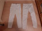 2 witte broeken (jeans model) dames, Wit, Ophalen of Verzenden, Zo goed als nieuw, Lang