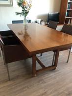 Jan de Bouvrie Eettafel, Ophalen of Verzenden, Gebruikt, 6 tot 8 stoelen