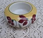 Kandelaartje met bordeau rode bloemetjes voor theelichtje, Huis en Inrichting, Woonaccessoires | Kandelaars en Kaarsen, Overige materialen