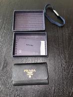 Nieuwe Prada Portemonnee Portachiavi Ganci, Sieraden, Tassen en Uiterlijk, Portemonnees, Zwart, Nieuw, Leer, Ophalen