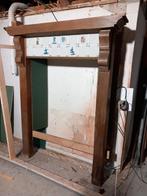 Eikenhouten schouw met tichelaar tegels., Huis en Inrichting, Kachels, Ophalen, Gebruikt, Hout, Houtkachel