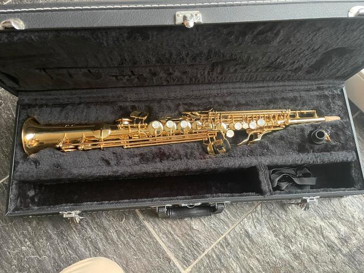 Jupiter sopraan saxofoon JPS 547 *NIEUW*, Muziek en Instrumenten, Blaasinstrumenten | Saxofoons, Nieuw, Sopraan, Met koffer, Ophalen of Verzenden