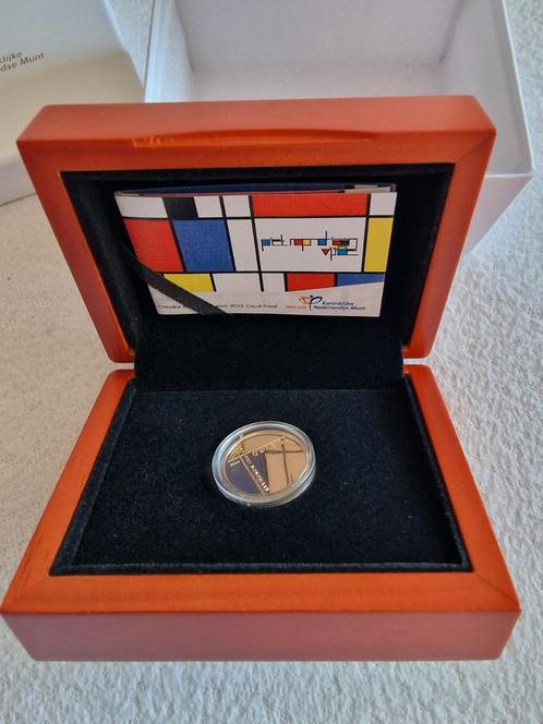 Gouden tientje Willem Alexander. Piet Mondriaan 2022 Proof., Postzegels en Munten, Munten | Nederland, Losse munt, Euro's, Koningin Beatrix