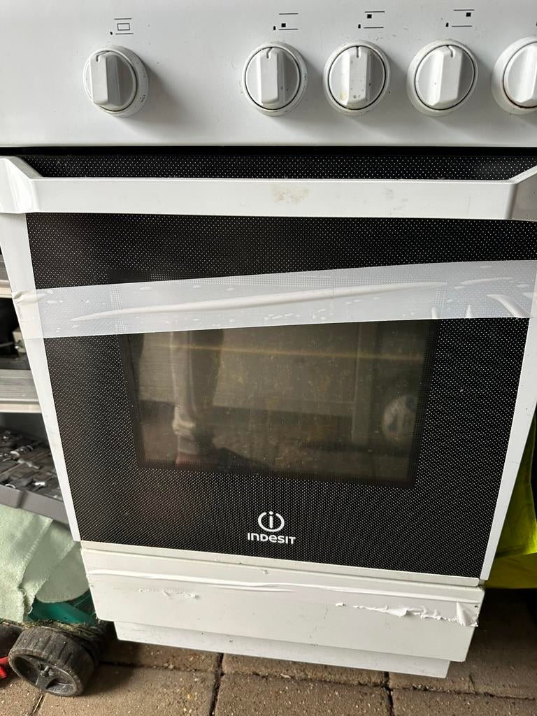 Oven met gasstel, Witgoed en Apparatuur, Fornuizen, Ophalen, 4 kookzones, Zo goed als nieuw, Gas
