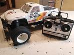 Tamiya Toyota Hilux monster racer vintage, Hobby en Vrije tijd, Modelbouw | Radiografisch | Auto's, Elektro, Gebruikt, Auto offroad