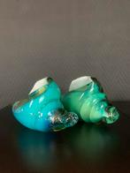 Set glazen Murano schelpen met goudstof, Antiek en Kunst, Ophalen of Verzenden