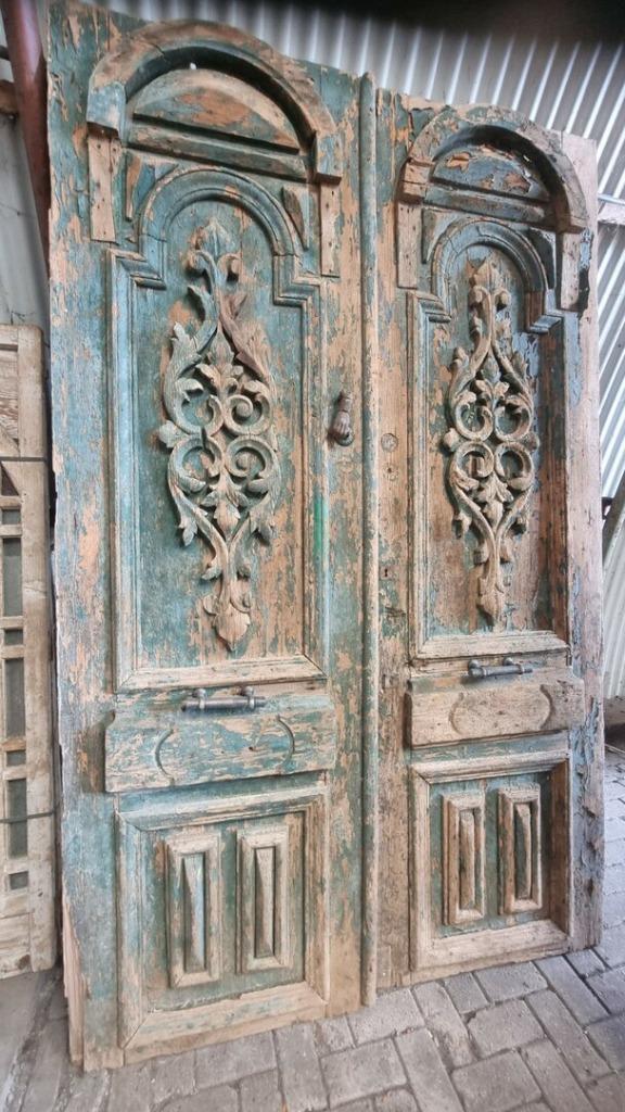 ANTIEKE DUBBELE DEUR 166X269 CM, Antiek en Kunst, Curiosa en Brocante, Ophalen of Verzenden