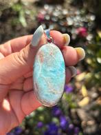 Larimar Edelsteenhanger Handgemaakt, Sieraden, Tassen en Uiterlijk, Overige voorstellingen, Blauw, Nieuw, Ophalen of Verzenden