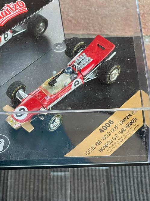 1:43 QUARTZO LOTUS 49B ‘GOLD LEAF’ GRAHAM HILL ….. 20,-, Hobby en Vrije tijd, Modelauto's | 1:43, Zo goed als nieuw, Auto, Overige merken