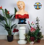 Marilyn Manroe buste op zuil (122cm H) Marilyn Monroe beeld, Overige typen, Ophalen of Verzenden, Zo goed als nieuw