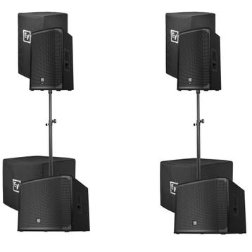 TE HUUR: Electro-Voice speaker set (tot 250man) beschikbaar voor biedingen