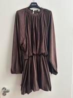 FEELKOO jurk bruin met ballonrokje mt S/M en M/L, Parijs, Nieuw, Misskoo, Boven de knie