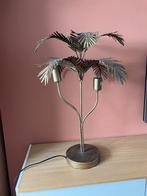 Metalen tafellamp antiek brons goud palm, Huis en Inrichting, Lampen | Tafellampen, Ophalen of Verzenden, Zo goed als nieuw, Metaal