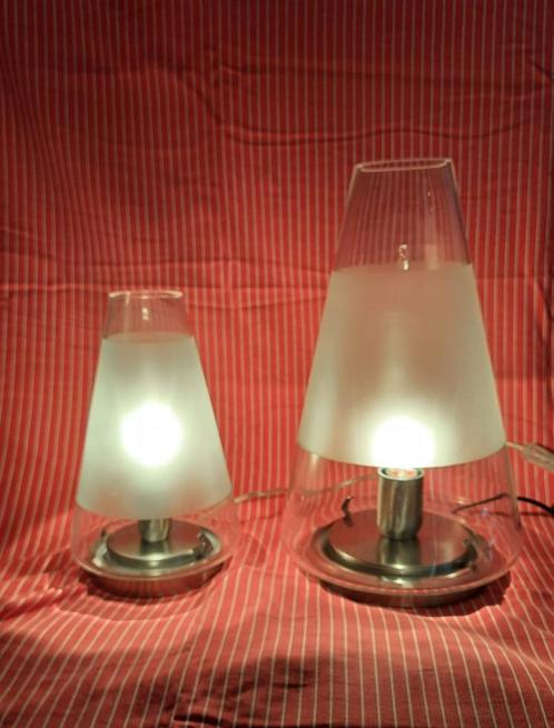 Massive kegelvormige tafellampen,lees de beschrijving, Huis en Inrichting, Lampen | Tafellampen, Zo goed als nieuw, Minder dan 50 cm